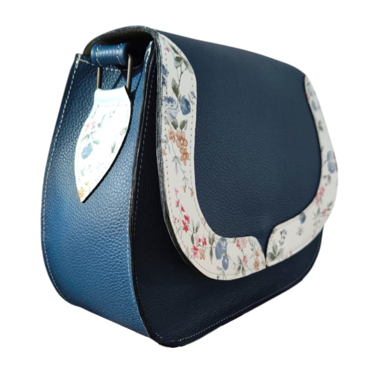 Geantă de Damă IRIS Blue – Piele Naturală Premium | Design Elegant, Realizată Manual