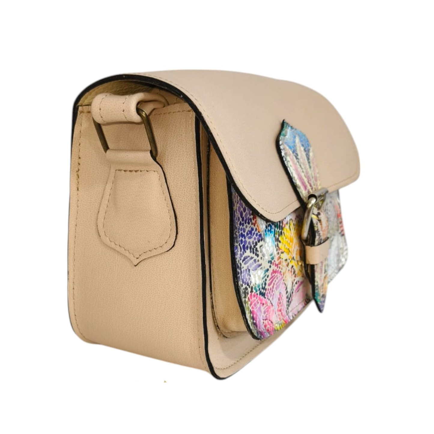 Geantă de damă VÉRA din piele naturală premium-Nude Taupe – fabricată în România